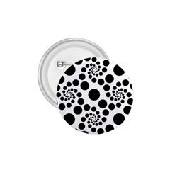 Dot Dots Round Black And White 1 75  Buttons by Amaryn4rt