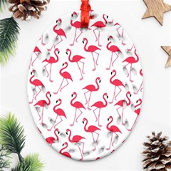 Flamingo Pattern Ornament (oval Filigree)