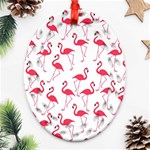 Flamingo pattern Ornament (Oval Filigree) Front