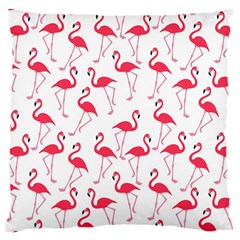 Flamingo Pattern Large Cushion Case (one Side) by Valentinaart