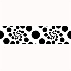 Dot Dots Round Black And White Large Bar Mats by Amaryn4rt