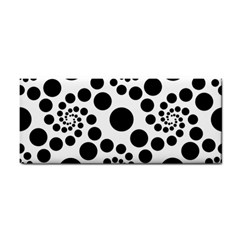 Dot Dots Round Black And White Cosmetic Storage Cases by Amaryn4rt