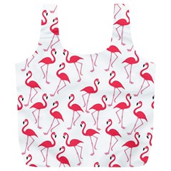 Flamingo Pattern Full Print Recycle Bags (l)  by Valentinaart