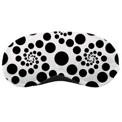 Dot Dots Round Black And White Sleeping Masks by Amaryn4rt