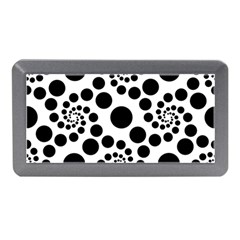 Dot Dots Round Black And White Memory Card Reader (mini) by Amaryn4rt