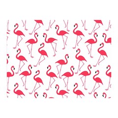 Flamingo Pattern Double Sided Flano Blanket (mini)  by Valentinaart