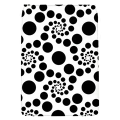 Dot Dots Round Black And White Flap Covers (s)  by Amaryn4rt