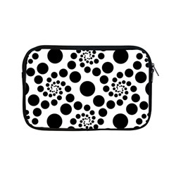 Dot Dots Round Black And White Apple Macbook Pro 13  Zipper Case by Amaryn4rt