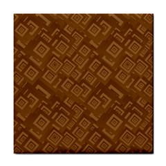 Brown Pattern Rectangle Wallpaper Tile Coasters by Amaryn4rt