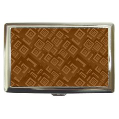 Brown Pattern Rectangle Wallpaper Cigarette Money Cases by Amaryn4rt