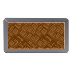 Brown Pattern Rectangle Wallpaper Memory Card Reader (Mini) Front