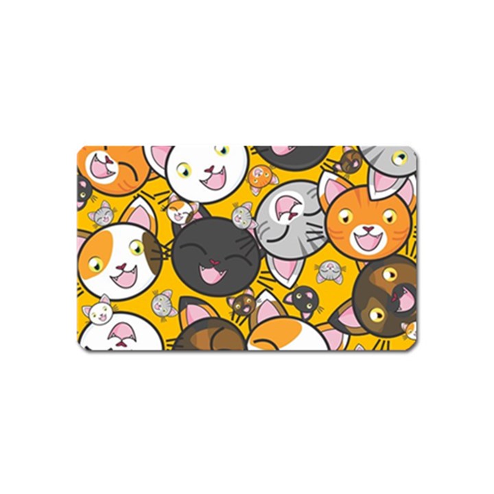 Cats pattern Magnet (Name Card)