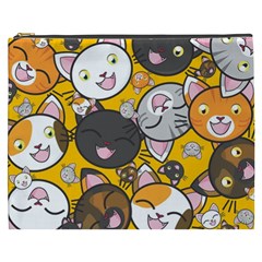 Cats Pattern Cosmetic Bag (xxxl)  by Valentinaart