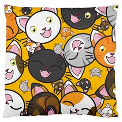 Cats Pattern Standard Flano Cushion Case (two Sides) by Valentinaart