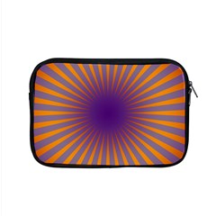 Retro Circle Lines Rays Orange Apple Macbook Pro 15  Zipper Case