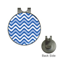 Waves Wavy Lines Pattern Design Hat Clips With Golf Markers by Amaryn4rt