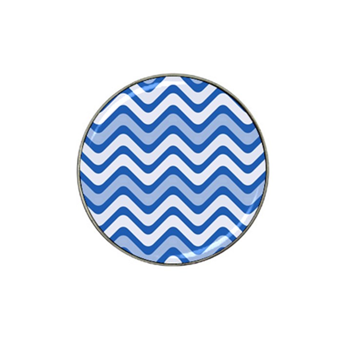 Waves Wavy Lines Pattern Design Hat Clip Ball Marker (4 pack)