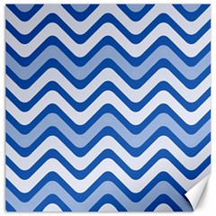 Waves Wavy Lines Pattern Design Canvas 12  X 12   by Amaryn4rt