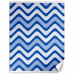 Waves Wavy Lines Pattern Design Canvas 12  X 16   by Amaryn4rt