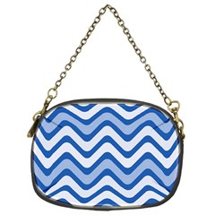 Waves Wavy Lines Pattern Design Chain Purses (one Side)  by Amaryn4rt