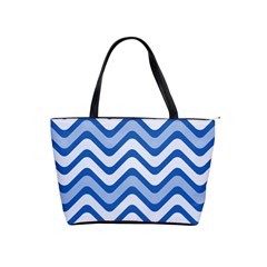 Waves Wavy Lines Pattern Design Shoulder Handbags by Amaryn4rt