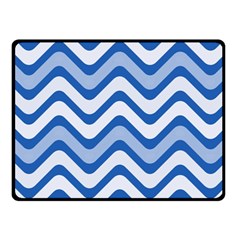 Waves Wavy Lines Pattern Design Fleece Blanket (small) by Amaryn4rt