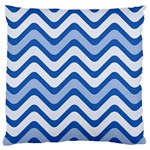 Waves Wavy Lines Pattern Design Large Cushion Case (One Side) Front