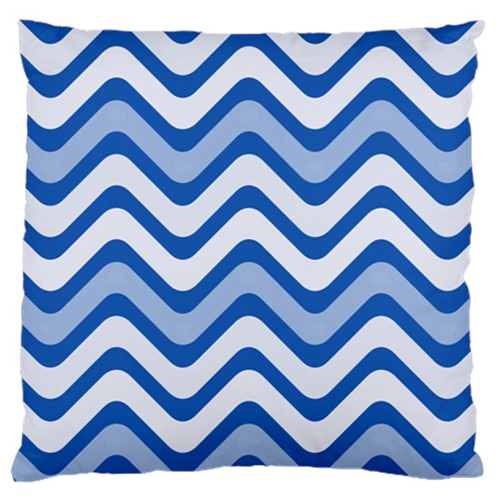 Waves Wavy Lines Pattern Design Large Cushion Case (One Side)