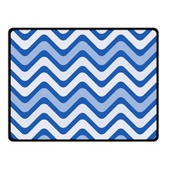 Waves Wavy Lines Pattern Design Double Sided Fleece Blanket (small)  by Amaryn4rt