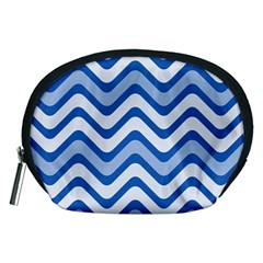 Waves Wavy Lines Pattern Design Accessory Pouches (medium)  by Amaryn4rt