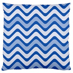 Waves Wavy Lines Pattern Design Standard Flano Cushion Case (one Side) by Amaryn4rt