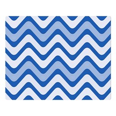 Waves Wavy Lines Pattern Design Double Sided Flano Blanket (large)  by Amaryn4rt