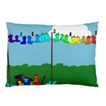 Welly Boot Rainbow Clothesline Pillow Case 26.62 x18.9  Pillow Case