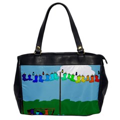 Welly Boot Rainbow Clothesline Office Handbags by Amaryn4rt