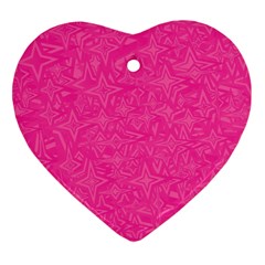 Geometric Pattern Wallpaper Pink Ornament (heart) by Amaryn4rt