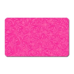 Geometric Pattern Wallpaper Pink Magnet (rectangular) by Amaryn4rt