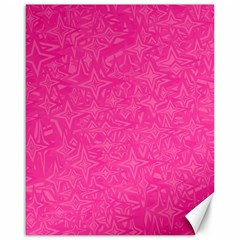 Geometric Pattern Wallpaper Pink Canvas 16  X 20   by Amaryn4rt