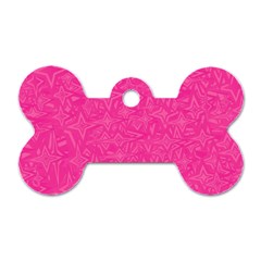 Geometric Pattern Wallpaper Pink Dog Tag Bone (two Sides) by Amaryn4rt