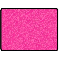 Geometric Pattern Wallpaper Pink Double Sided Fleece Blanket (large)  by Amaryn4rt