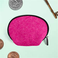 Geometric Pattern Wallpaper Pink Accessory Pouches (small)  by Amaryn4rt