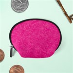 Geometric Pattern Wallpaper Pink Accessory Pouches (Small)  Back