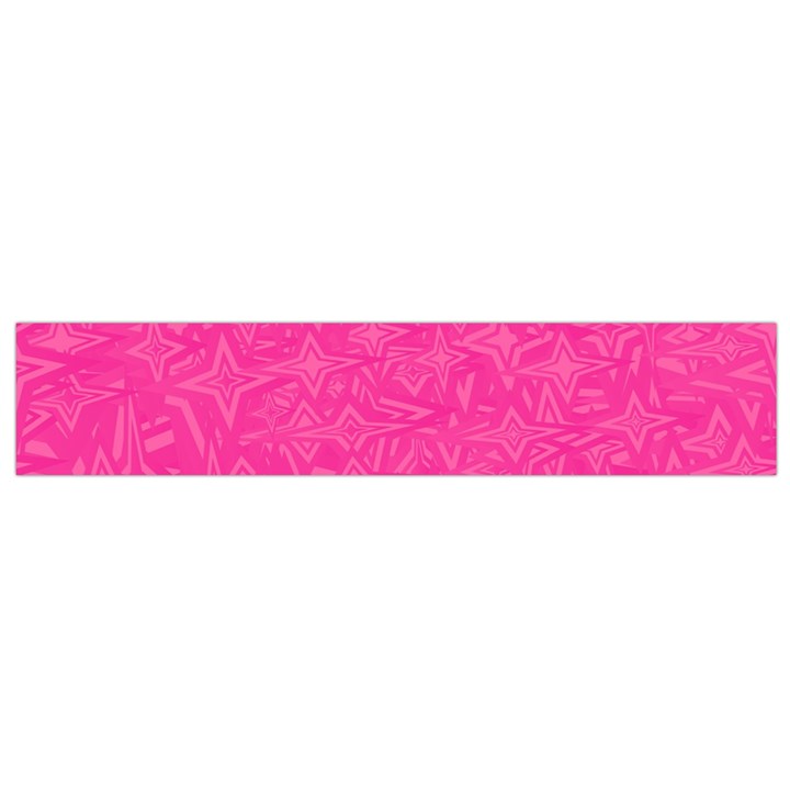 Geometric Pattern Wallpaper Pink Flano Scarf (Small)