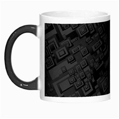 Black Rectangle Wallpaper Grey Morph Mugs by Amaryn4rt