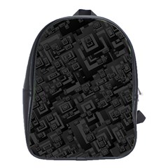 Black Rectangle Wallpaper Grey School Bags (xl)  by Amaryn4rt