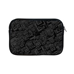 Black Rectangle Wallpaper Grey Apple Ipad Mini Zipper Cases by Amaryn4rt