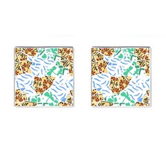 Broken Tile Texture Background Cufflinks (square) by Amaryn4rt