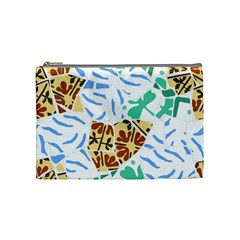 Broken Tile Texture Background Cosmetic Bag (medium)  by Amaryn4rt