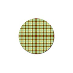 Geometric Tartan Pattern Square Golf Ball Marker (10 Pack) by Amaryn4rt