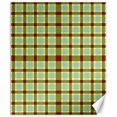 Geometric Tartan Pattern Square Canvas 20  X 24   by Amaryn4rt