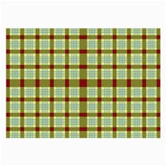 Geometric Tartan Pattern Square Large Glasses Cloth by Amaryn4rt